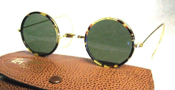 Ray-Ban USA NOS Vintage B&L Cheyenne I Lennon W1750 Honey~Tortis New Sunglasses