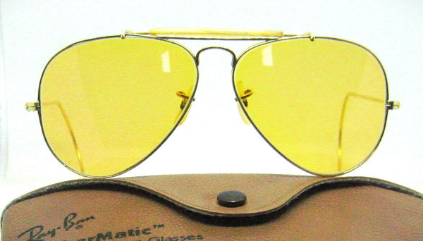 Ray-Ban USA NOS Vintage 70s B&L Aviator Ambermatic 12k GF Nr.Mint Sunglasses