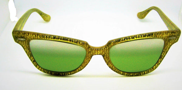 Vintage Ray-Ban USA 1950s B&L Rare Rustic Weave RB-3 TGM *Mint Sunglasses & Case - Vintage Sunglasses 