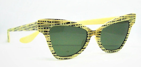Vintage Ray-Ban USA 1950s B&L Rare Rustic Weave RB-3 TGM *Mint Sunglasses & Case - Vintage Sunglasses 