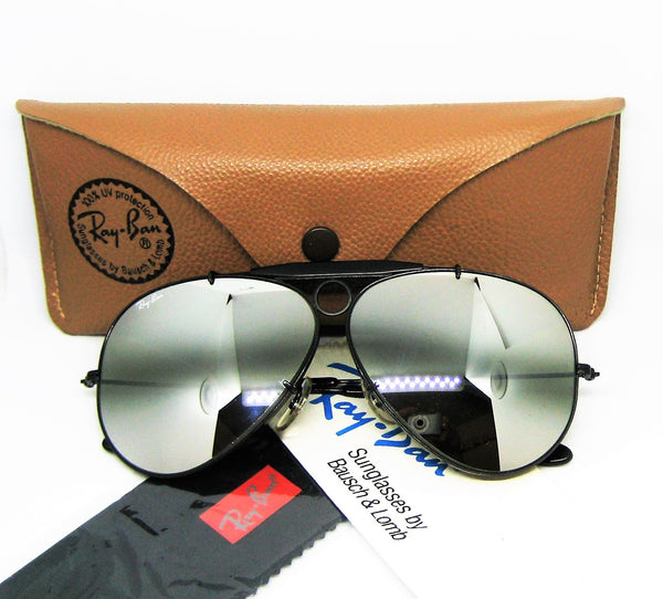 Ray-Ban USA Vintage B&L Aviator *DGM Bullet Shooter BlkChrome Nr.Mint Sunglasses - Vintage Sunglasses 