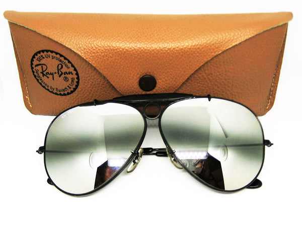 Ray-Ban USA Vintage B&L Aviator *DGM Bullet Shooter BlkChrome Nr.Mint Sunglasses - Vintage Sunglasses 