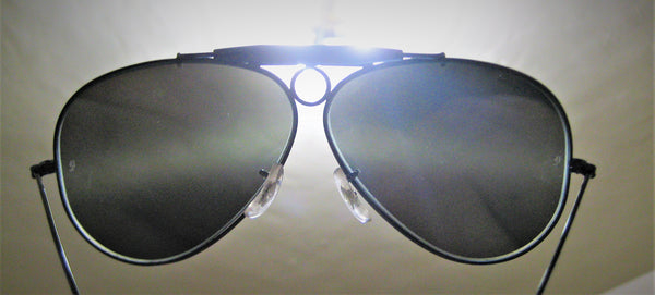 Ray-Ban USA Vintage B&L Aviator *DGM Bullet Shooter BlkChrome Nr.Mint Sunglasses - Vintage Sunglasses 