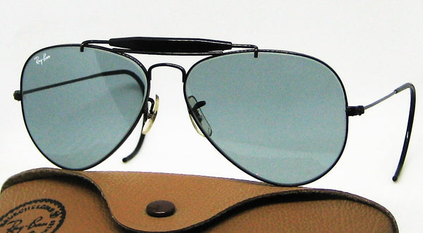 Ray-Ban USA NOS Vintage B&L Aviator Outdoorsman Blue Super Changeable Sunglasses - Vintage Sunglasses 