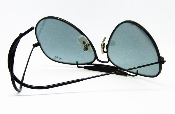 Ray-Ban USA NOS Vintage B&L Aviator Outdoorsman Blue Super Changeable Sunglasses - Vintage Sunglasses 