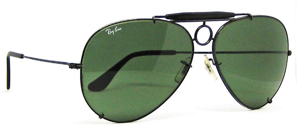 Ray-Ban B&L USA Vintage Aviator Sharp Shooter Deluxe III 65mm BkChrom Sunglasses - Vintage Sunglasses 