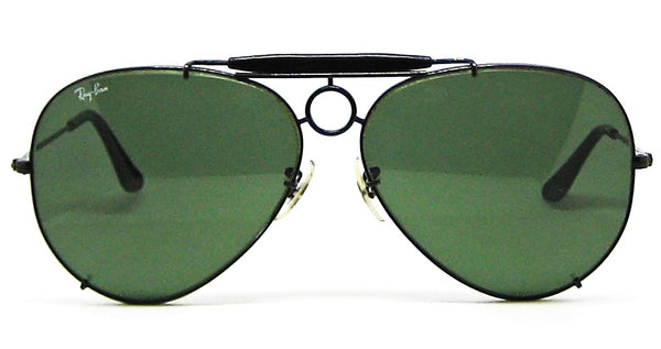 Ray-Ban B&L USA Vintage Aviator Sharp Shooter Deluxe III 65mm BkChrom Sunglasses - Vintage Sunglasses 