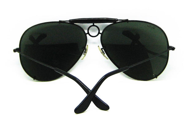 Ray-Ban B&L USA Vintage Aviator Sharp Shooter Deluxe III 65mm BkChrom Sunglasses - Vintage Sunglasses 