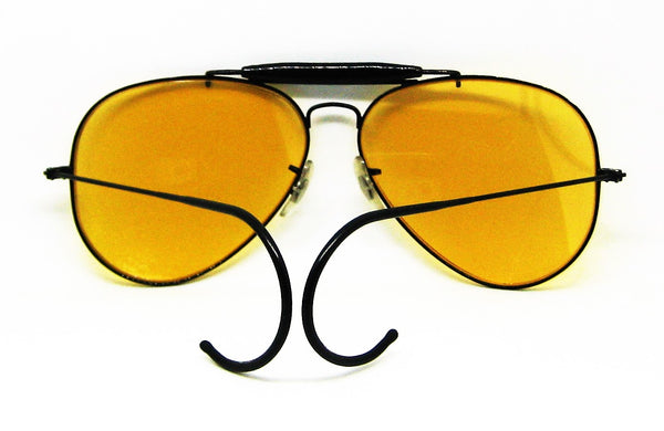 Ray-Ban USA Vintage 1970s B&L Aviator Ambermatic OutdoorsMan II *NOS Sunglasses - Vintage Sunglasses 